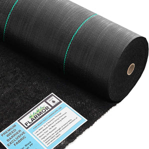 Woven Geotextile Black Weed Barrier Fabric 6X250 ft, 5oz/170 gsm