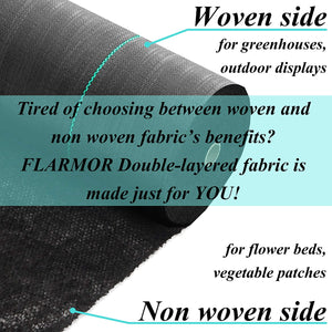 Woven Geotextile Black Weed Barrier Fabric 6X250 ft, 5oz/170 gsm